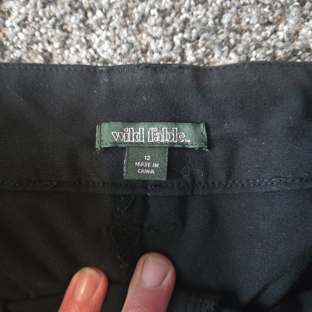 Wild Fable Black Dress Pants High-Waisted Wide Leg - Picture 5 of 7